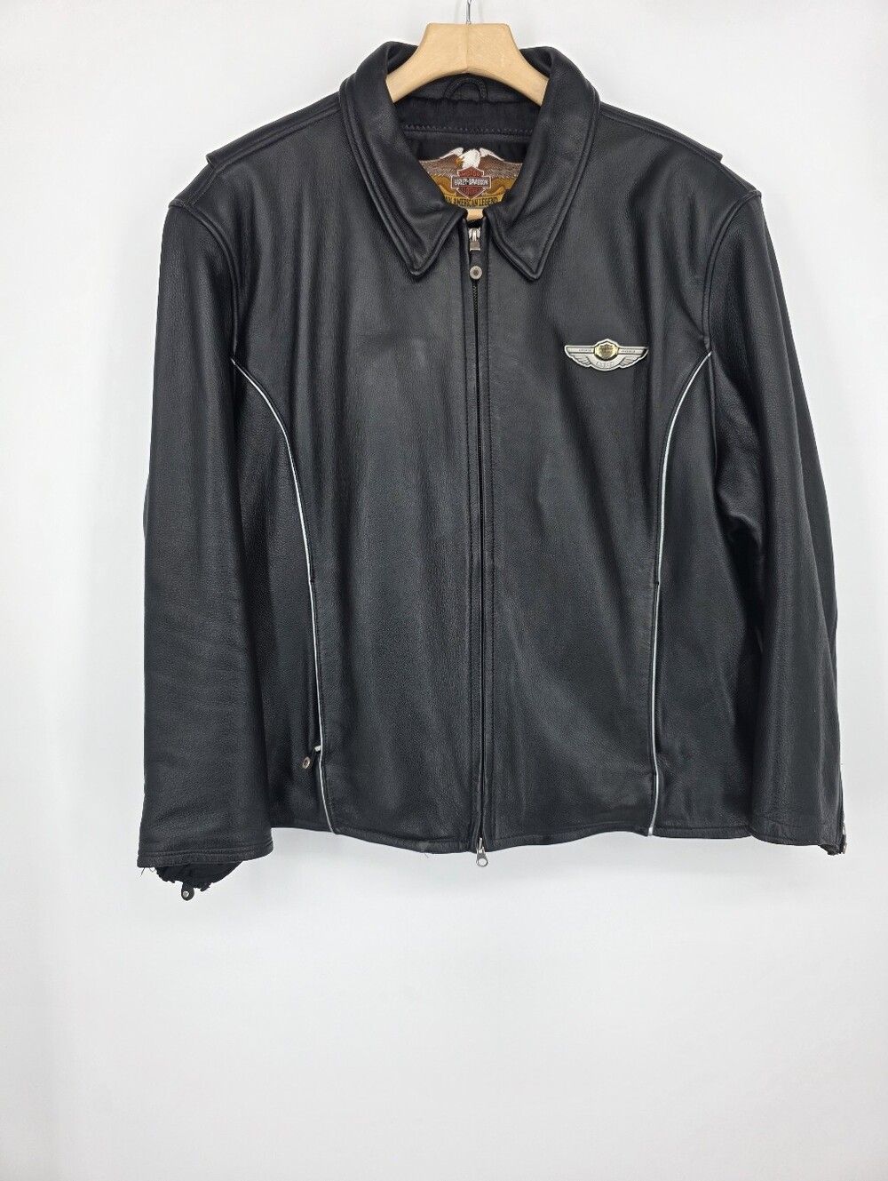 Harley-Davidson 100th Anniversary Leather Women's Jacket 3XL.